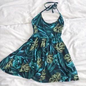 American Apparel Tricot Skater Halter Dress